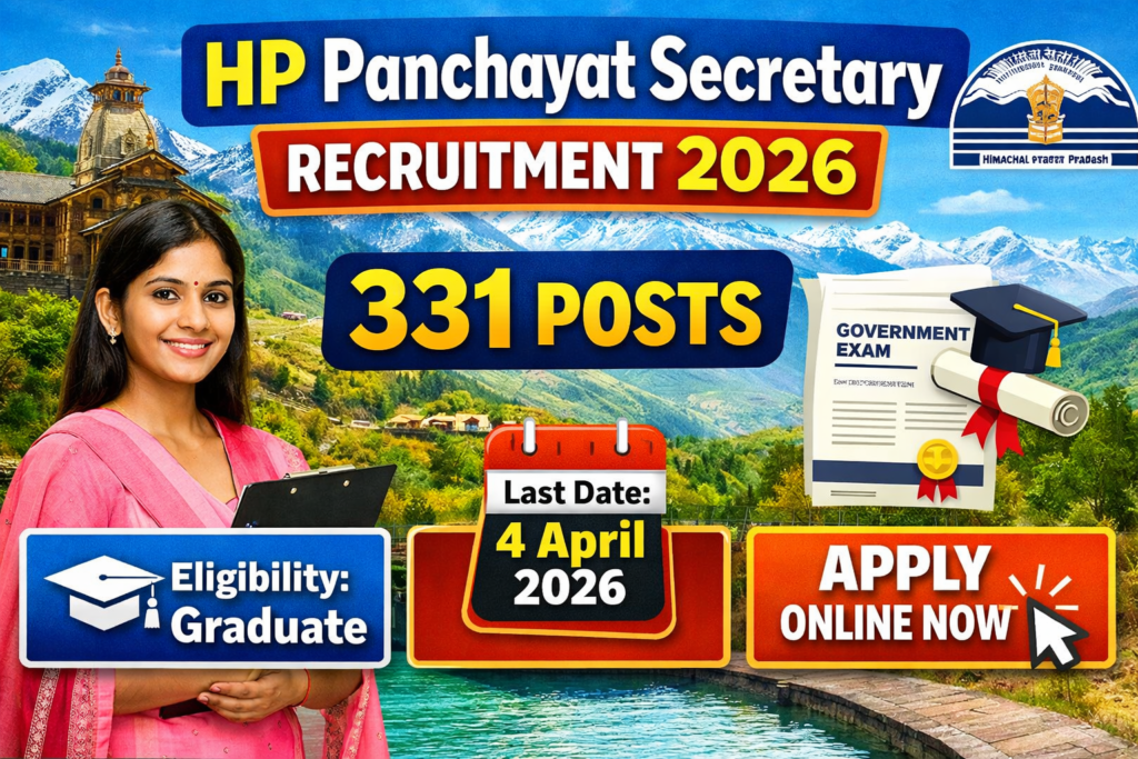 HP Panchayat Secretary Recruitment 2026
